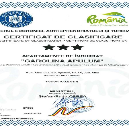 Vila Carolina Apulum Villa Alba Iulia Exteriör bild